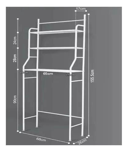 ESTANTE ORGANIZADOR DE 3 NIVELES PARA LAVANDERIA Y BAÑO - 3