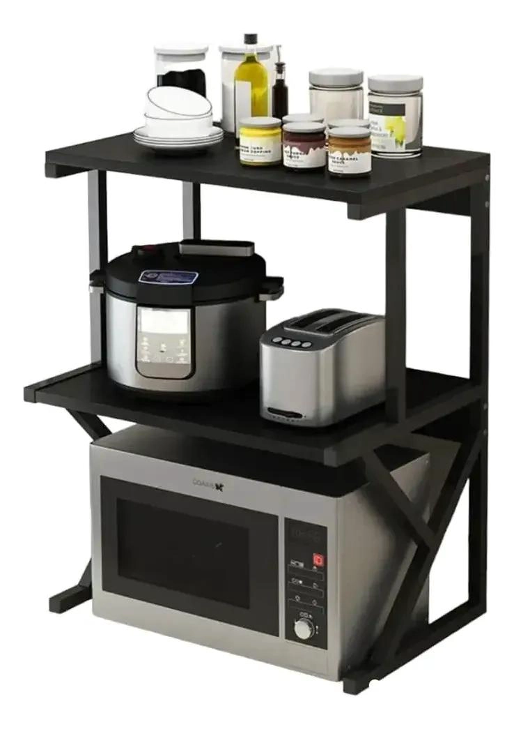 ESTANTE ORGANIZADOR DE COCINA CON 2 NIVELES PARA MICROONDAS - 1