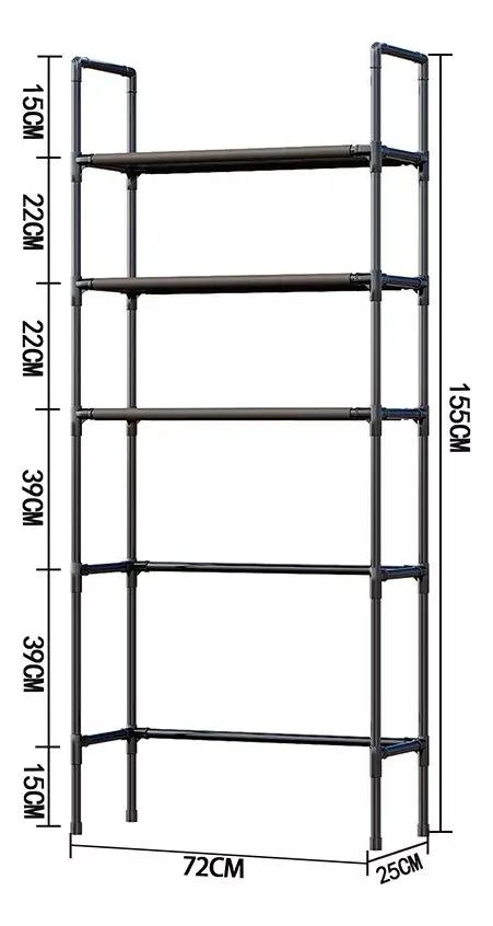 ORGANIZADOR DE LAVADORA ESTANTE DE 3 NIVELES COLOR BLANCO - 5