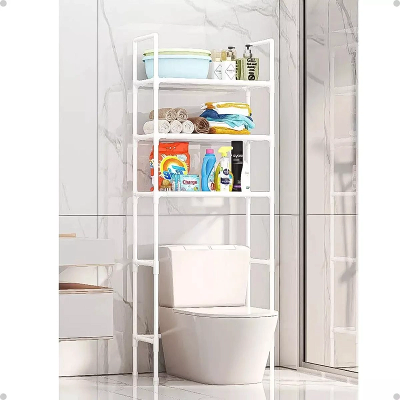 ORGANIZADOR DE LAVADORA ESTANTE DE 3 NIVELES COLOR BLANCO - 6