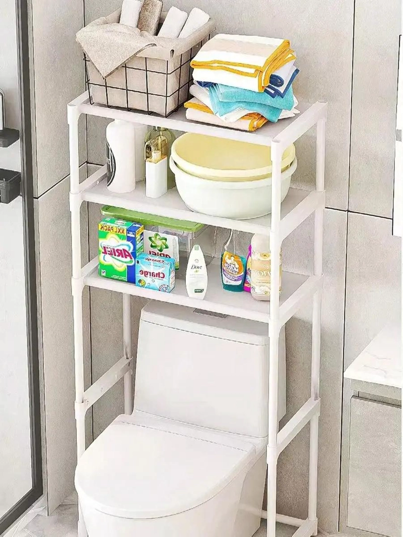ORGANIZADOR DE LAVADORA ESTANTE DE 3 NIVELES COLOR BLANCO - 7
