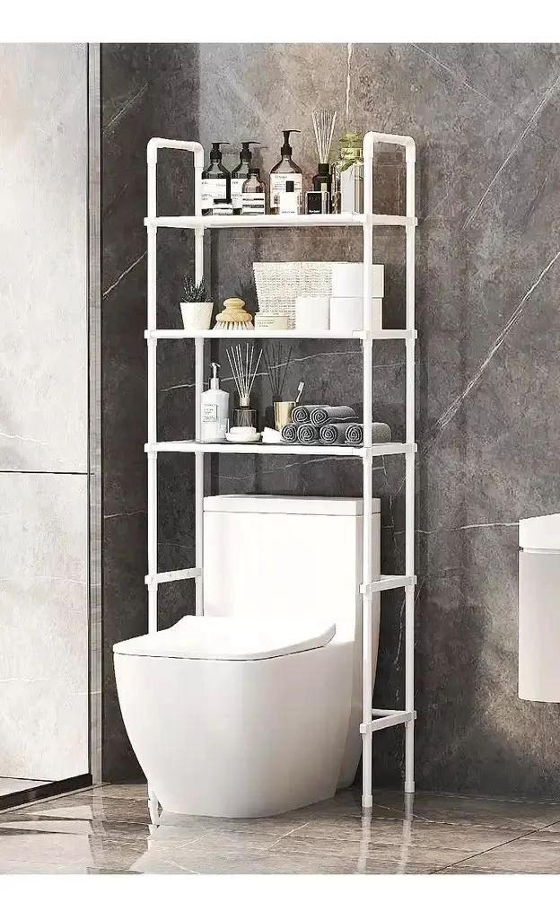 ORGANIZADOR DE LAVADORA ESTANTE DE 3 NIVELES COLOR BLANCO - 9