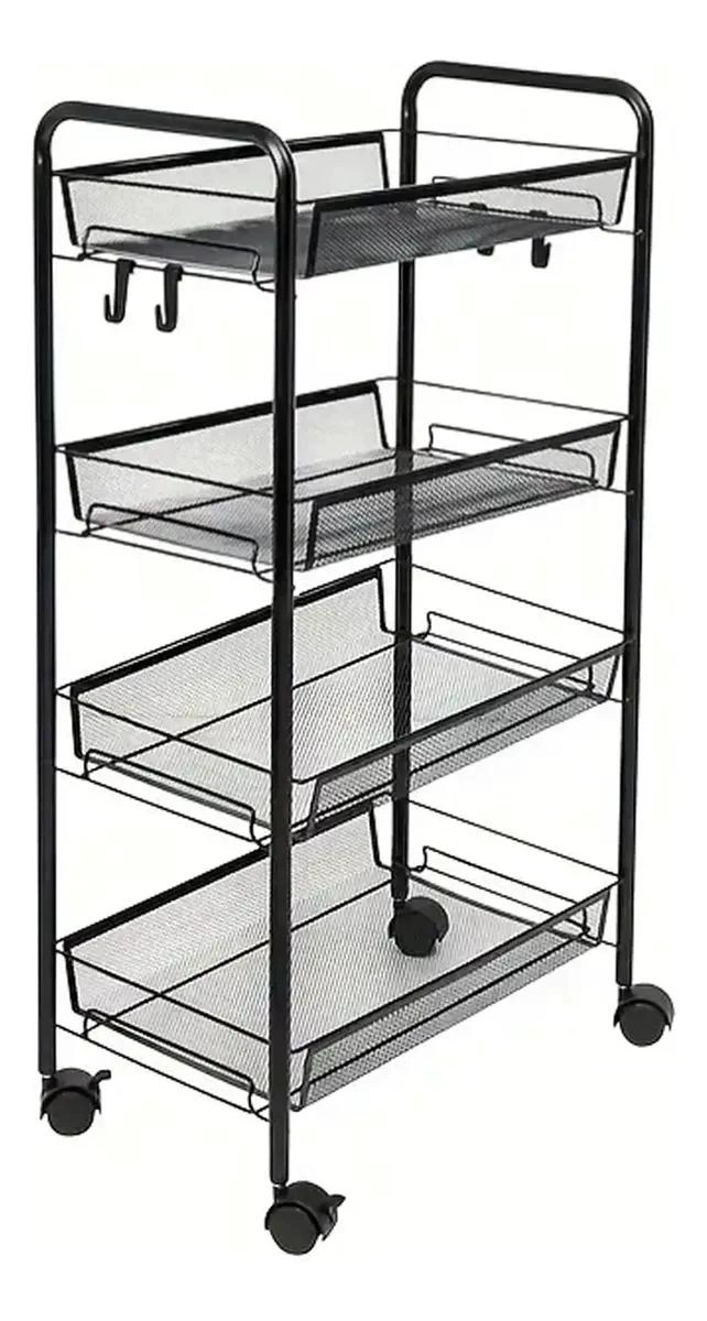 CARRO ORGANIZADOR MULTIUSO DE 4 NIVELES CON RUEDAS - 1