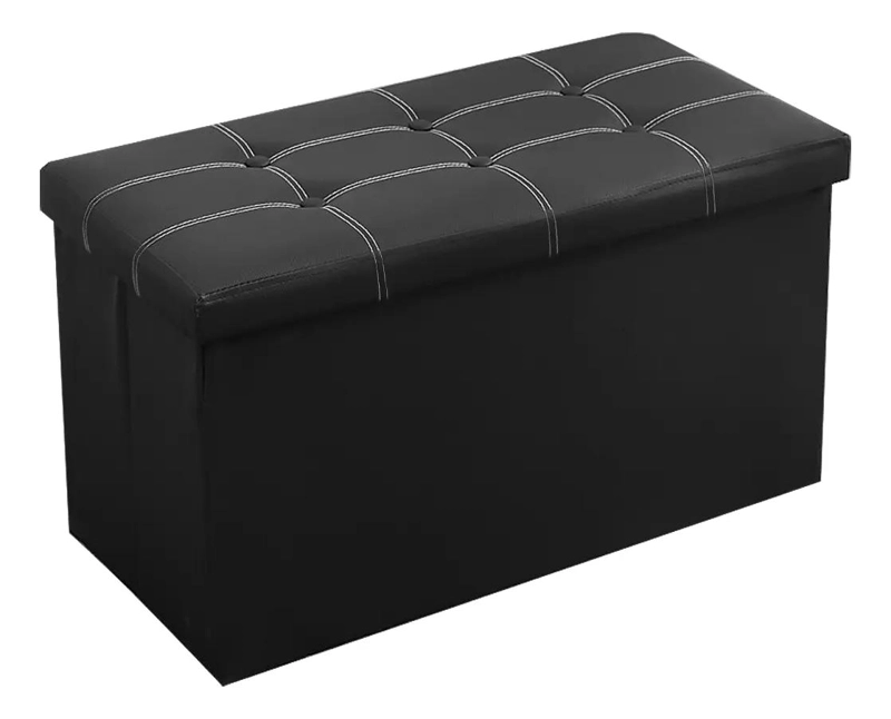 PUFF ORGANIZADOR PLEGABLE MULTIFUNCIONAL PARA EL HOGAR - 1