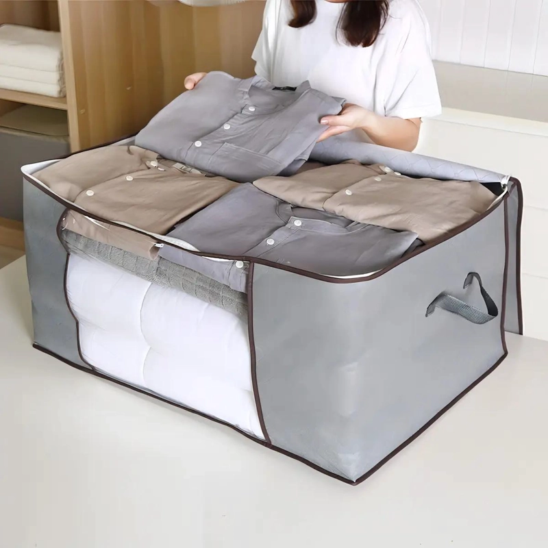 ORGANIZADOR DE ALMACENAMIENTO DE ROPA EN COLOR GRIS - 2