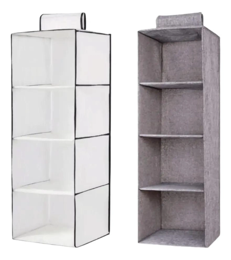 ORGANIZADOR COLGANTE DE CLOSET CON 4 NIVELES 80X30CM - 1