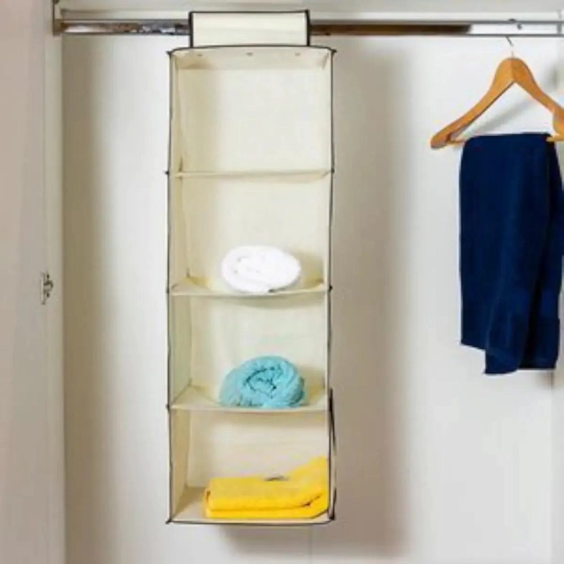 ORGANIZADOR COLGANTE DE CLOSET CON 4 NIVELES 80X30CM - 6