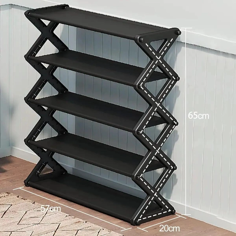 ORGANIZADOR DE ZAPATOS MULTIUSO 5 NIVELES CON DISEÑO COMPACTO - 4