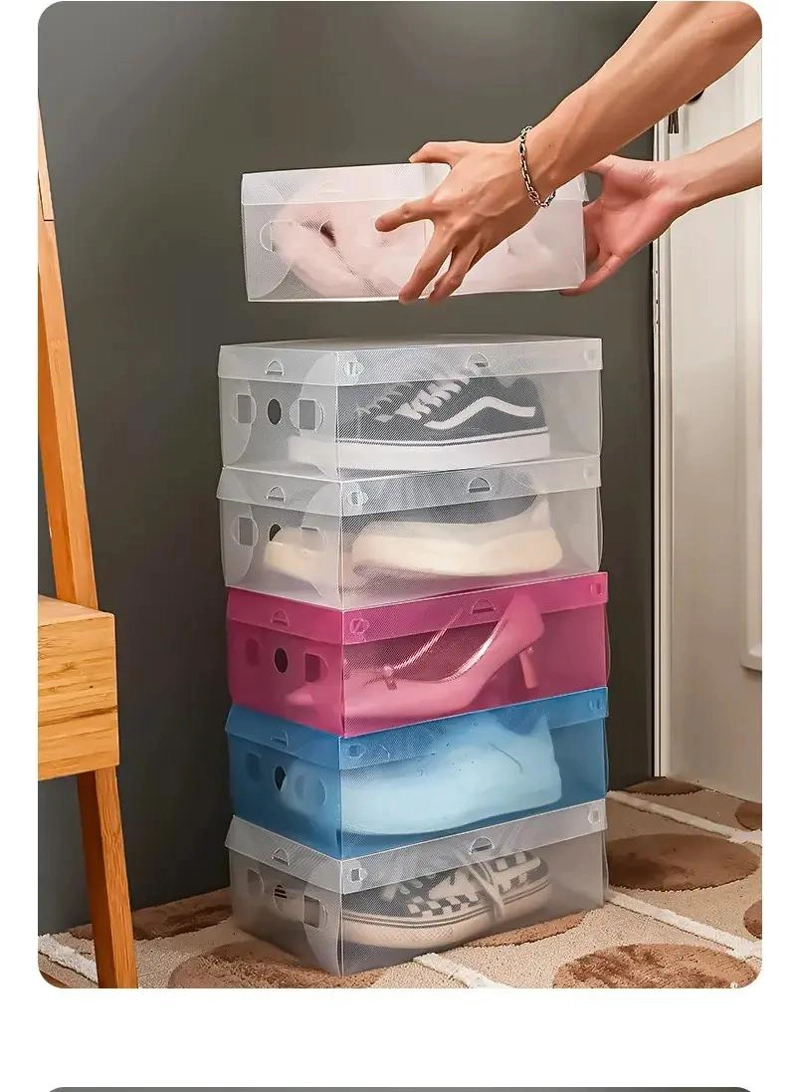 CAJAS ORGANIZADORAS APILABLES PARA ZAPATOS TRANSPARENTES - 7