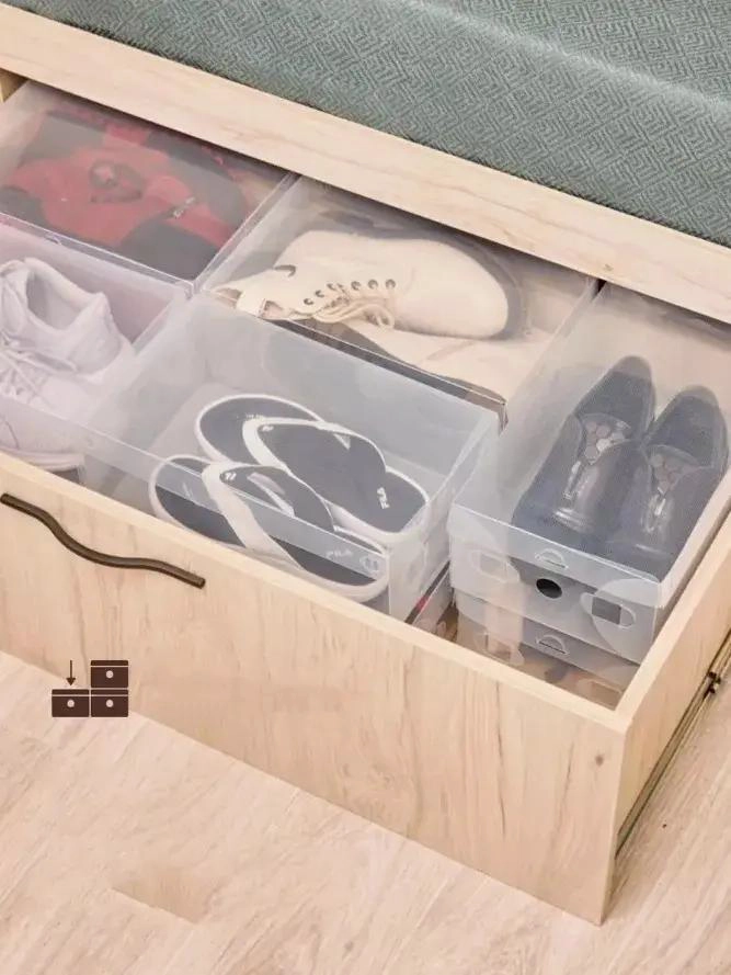 CAJAS ORGANIZADORAS APILABLES PARA ZAPATOS TRANSPARENTES - 8