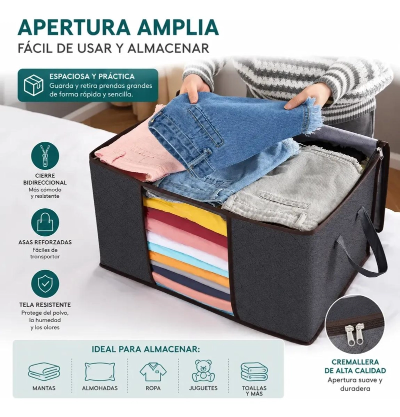 PACK DE 6 BOLSAS ORGANIZADORAS DE ROPA DE 35 LITROS - 5