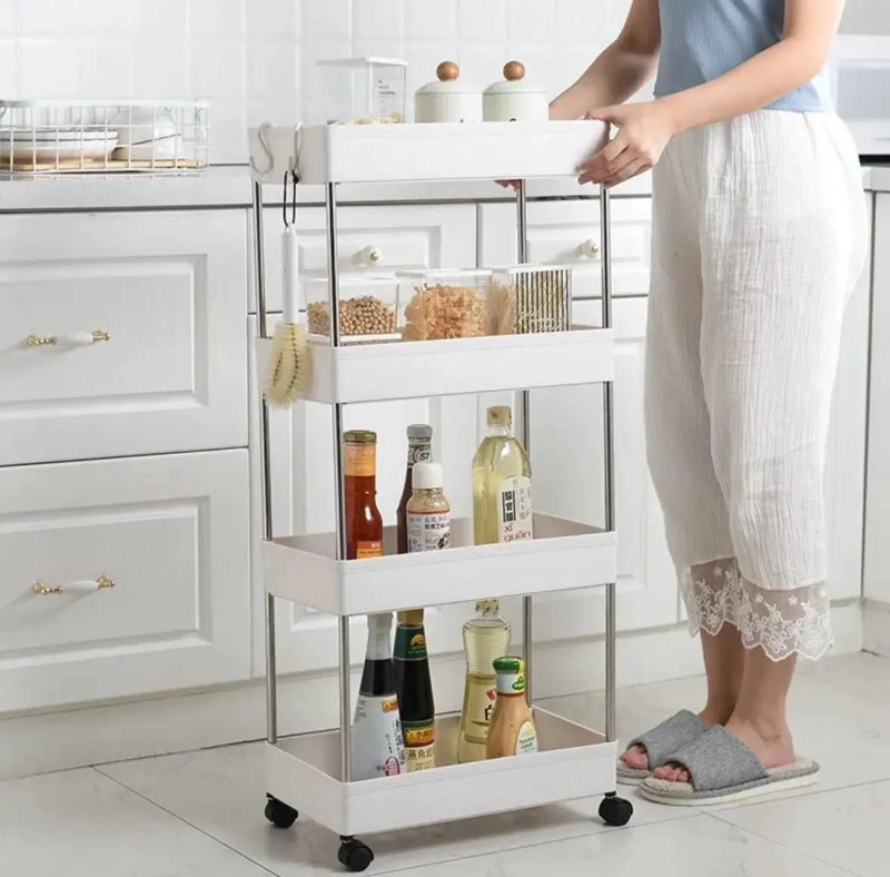 CARRITO ORGANIZADOR MULTIUSOS DE 4 NIVELES PARA HOGAR - 9