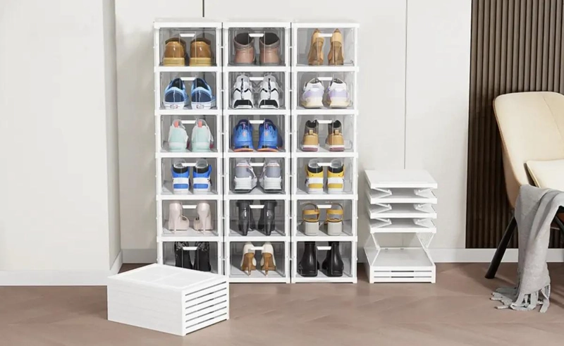 ZAPATERO PLEGABLE ORGANIZADOR CON 6 NIVELES PARA CALZADO - 6