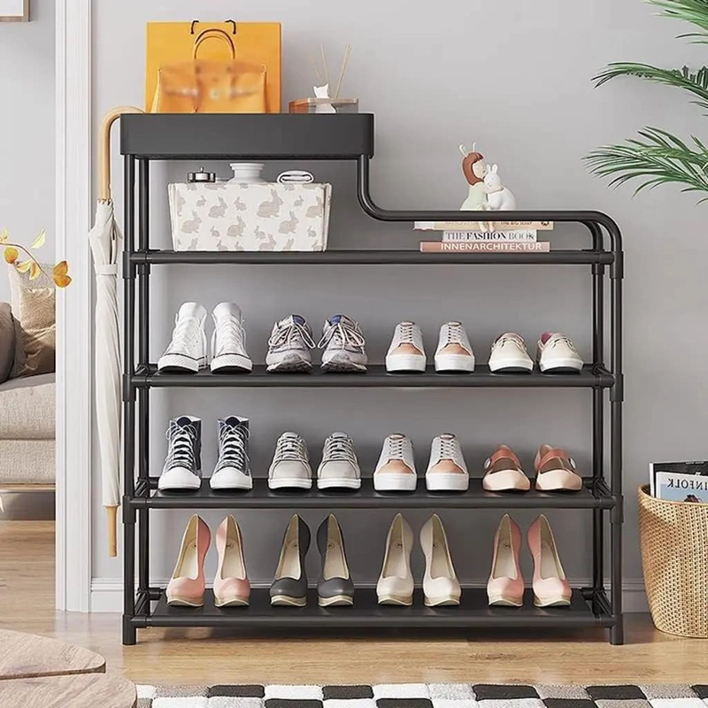 ZAPATERO ORGANIZADOR MULTIUSOS 5 NIVELES COLOR NEGRO - 3