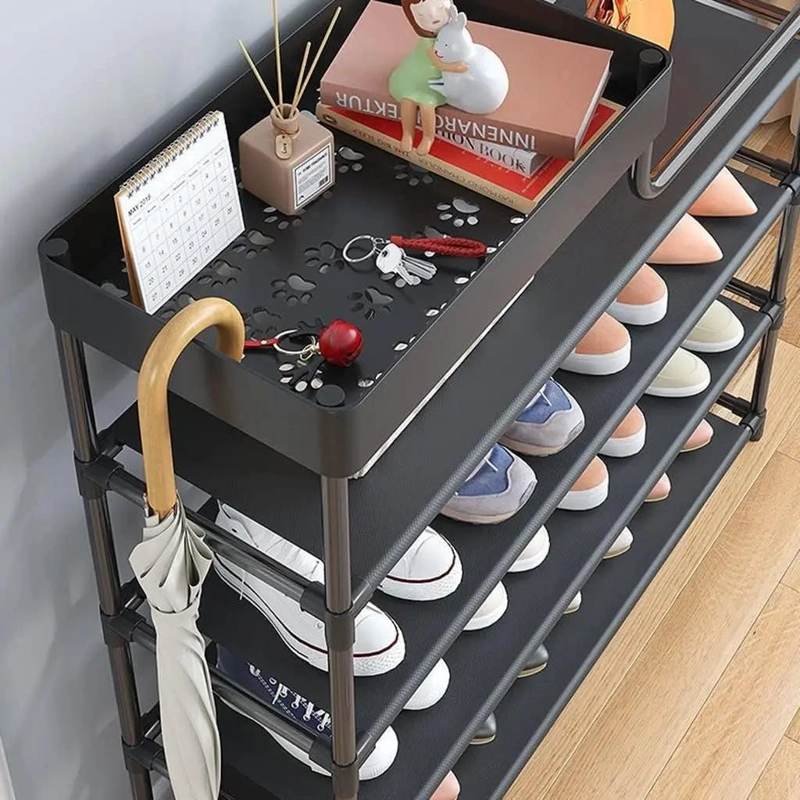 ZAPATERO ORGANIZADOR MULTIUSOS 5 NIVELES COLOR NEGRO - 4