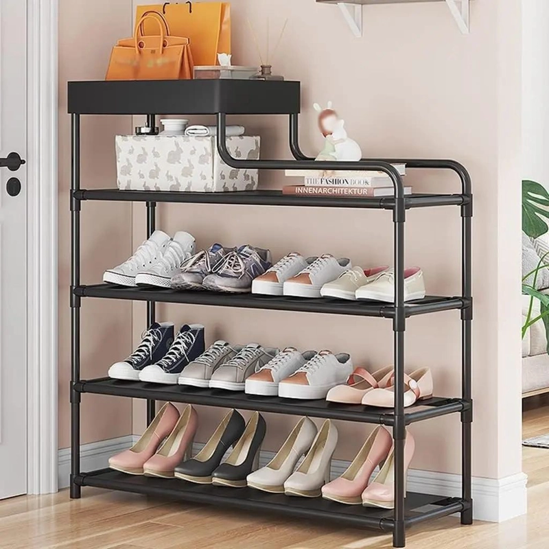 ZAPATERO ORGANIZADOR MULTIUSOS 5 NIVELES COLOR NEGRO - 5