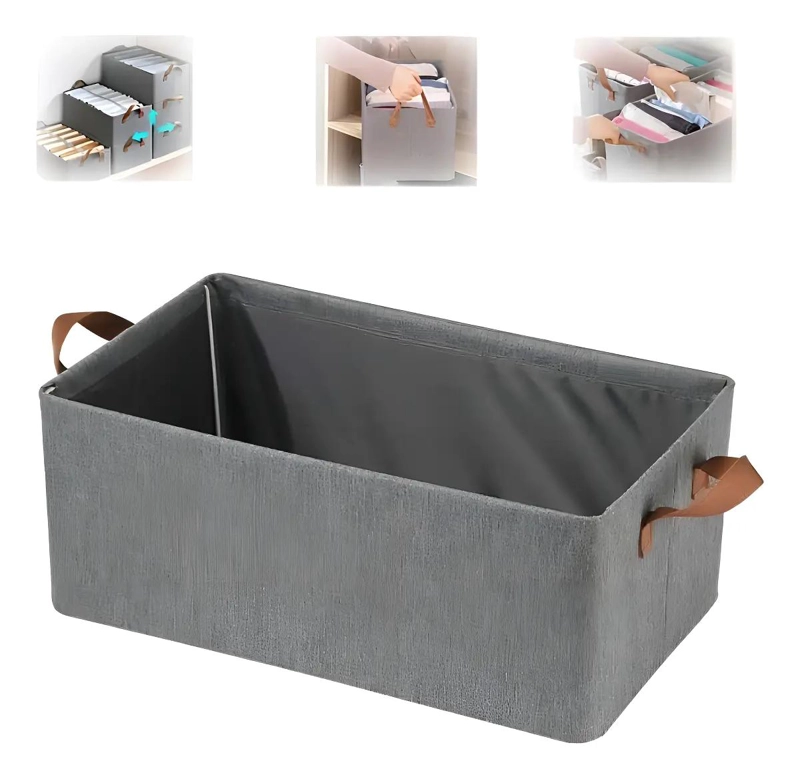 PACK DE 2 CAJAS PLEGABLES DE ALMACENAMIENTO 47X28X20CM - 1