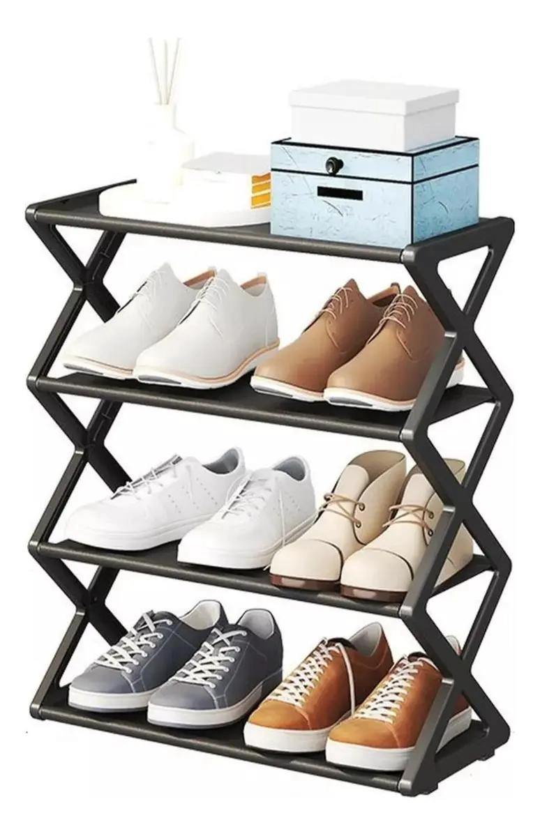 ZAPATERO ARMABLE DE MADERA PARA 5 PARES DE CALZADO - 1