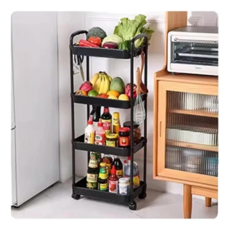 CARRO ORGANIZADOR MULTIUSO DE 4 NIVELES CON RUEDAS - 2