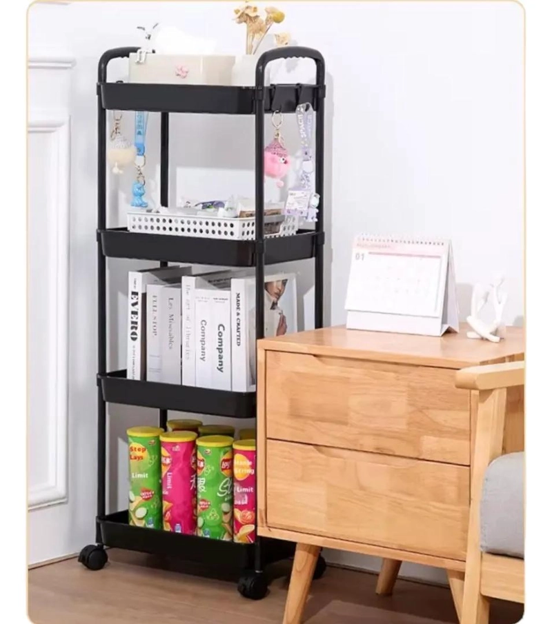 CARRO ORGANIZADOR MULTIUSO DE 4 NIVELES CON RUEDAS - 3
