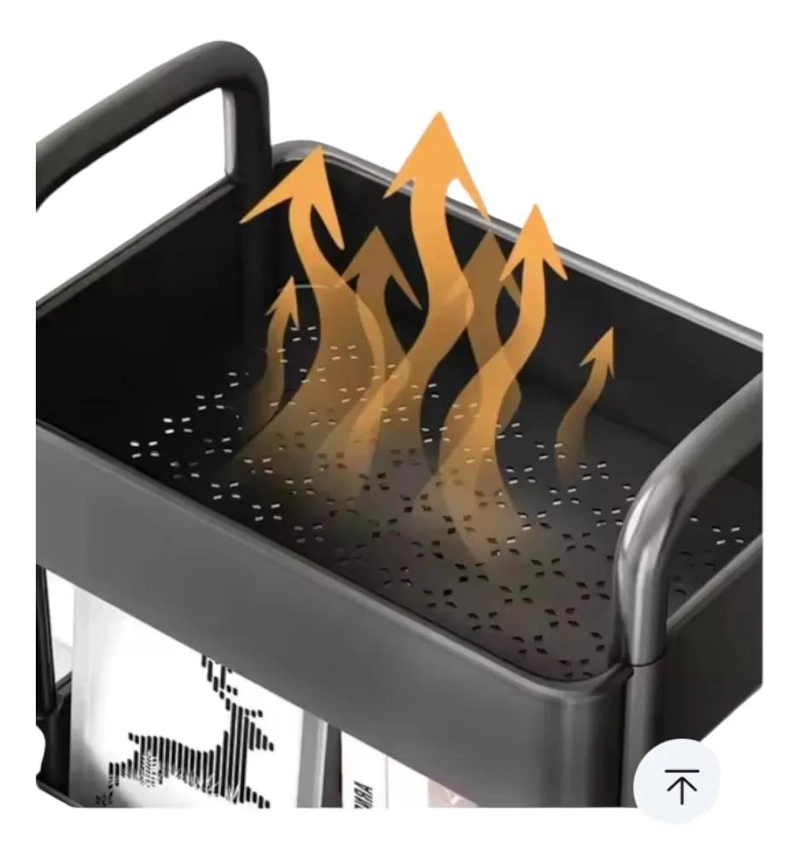 CARRO ORGANIZADOR MULTIUSO DE 4 NIVELES CON RUEDAS - 6