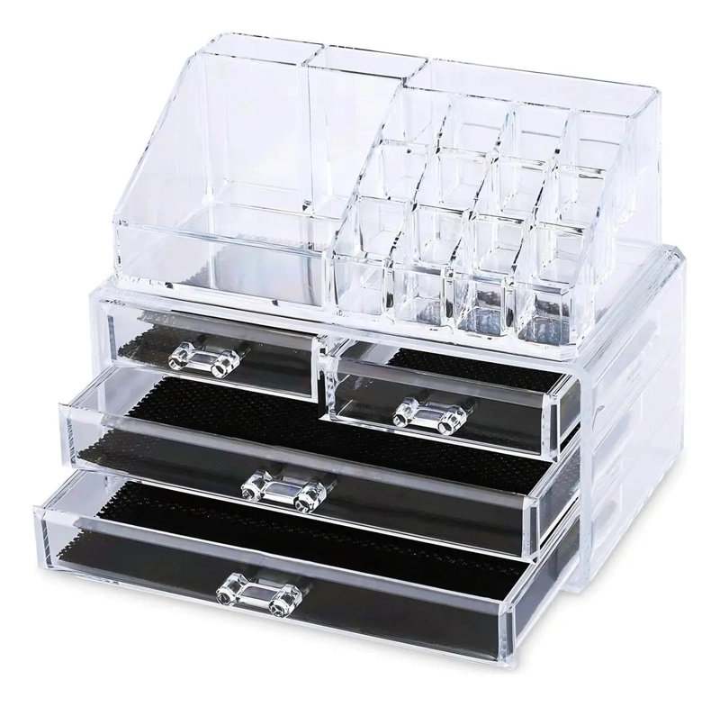 ORGANIZADOR ACRILICO GRANDE PARA MAQUILLAJE Y JOYAS - 1