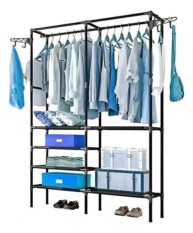 PERCHERO DE PISO MULTIFUNCIONAL PARA ORGANIZAR ROPA Y ACCESORIOS - 1
