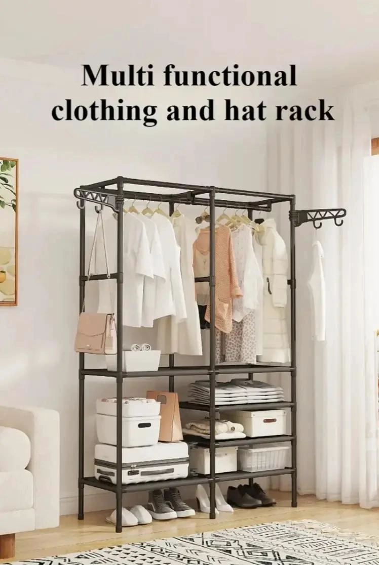 PERCHERO DE PISO MULTIFUNCIONAL PARA ORGANIZAR ROPA Y ACCESORIOS - 4