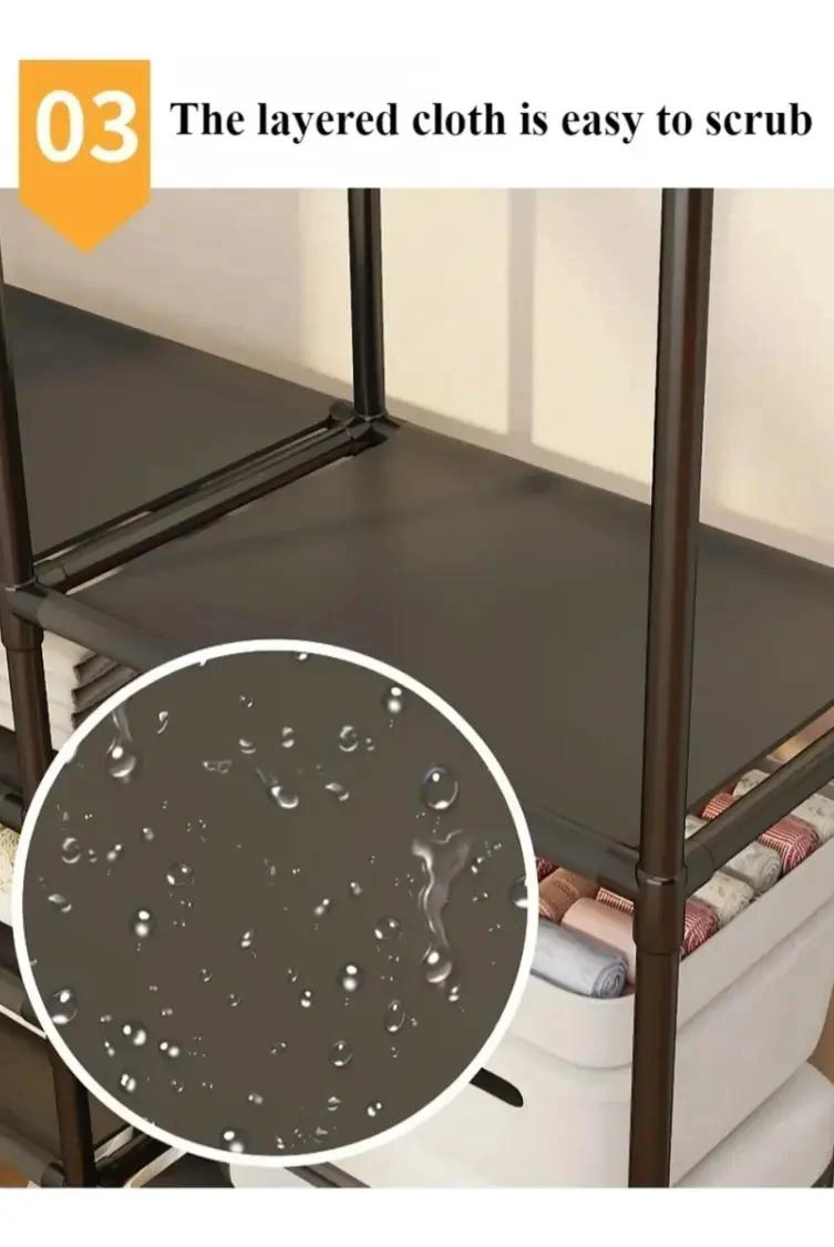 PERCHERO DE PISO MULTIFUNCIONAL PARA ORGANIZAR ROPA Y ACCESORIOS - 8