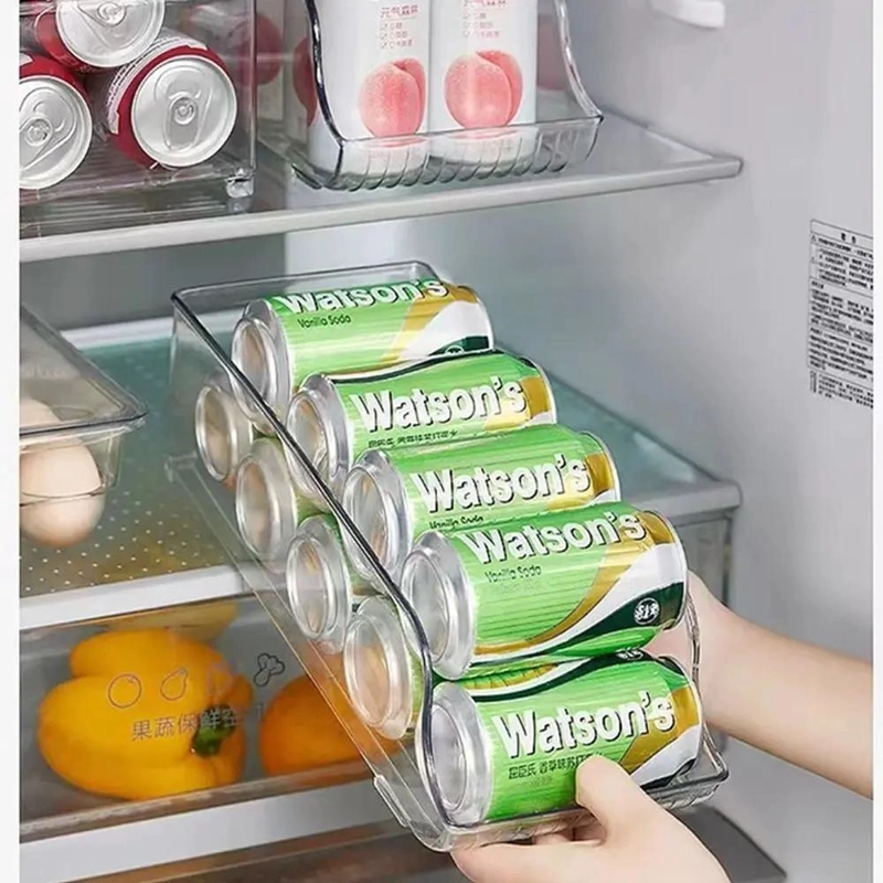 ORGANIZADOR ACRILICO PARA LATAS Y BEBIDAS EN REFRIGERADOR - 3