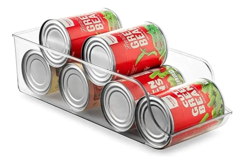 ORGANIZADOR ACRILICO PARA LATAS Y BEBIDAS EN REFRIGERADOR - 4