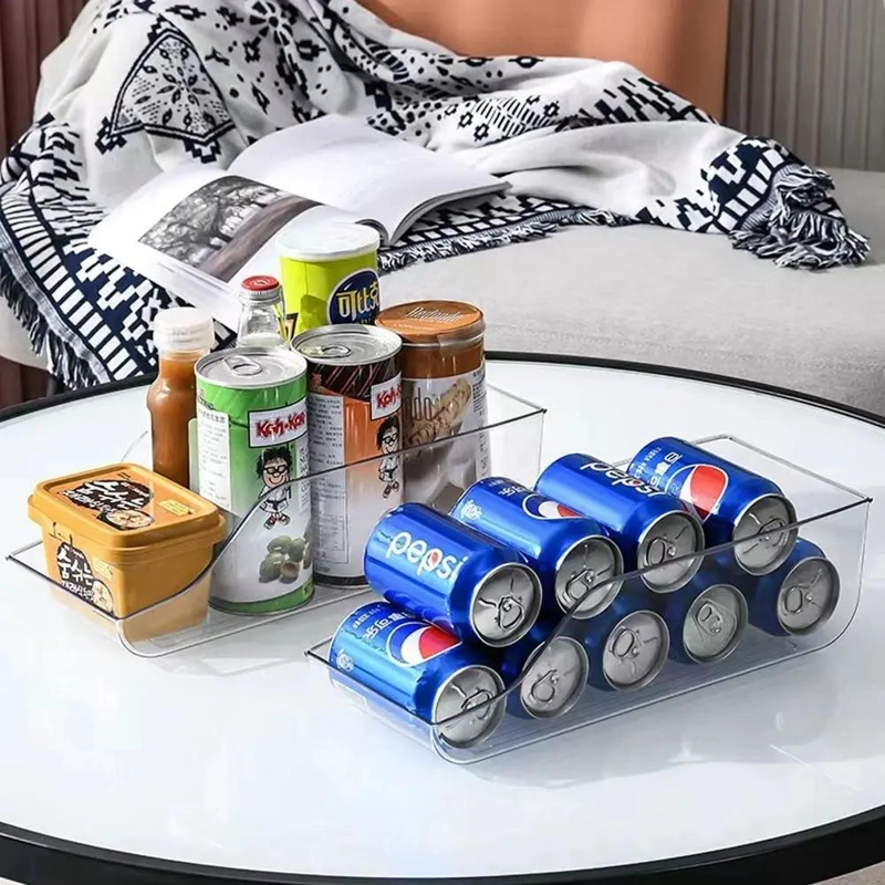 ORGANIZADOR ACRILICO PARA LATAS Y BEBIDAS EN REFRIGERADOR - 5