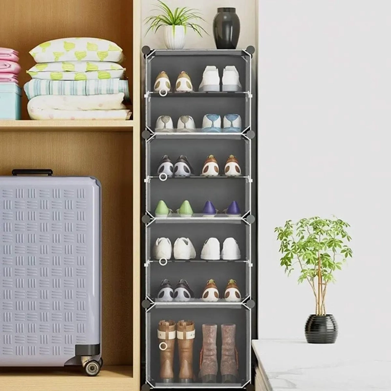 ZAPATERO ORGANIZADOR ARMABLE PARA 8 PARES DE CALZADO - 7
