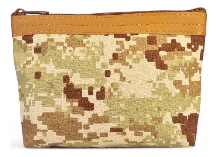 ESTUCHE COSMETIQUERO CAMUFLAJE DIGITAL COMPACTO Y FUNCIONAL - 1