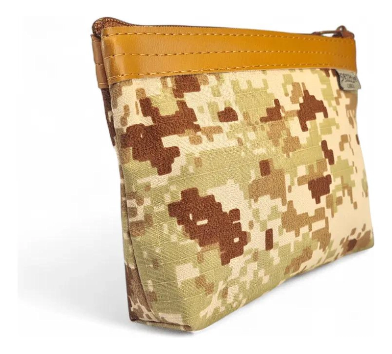 ESTUCHE COSMETIQUERO CAMUFLAJE DIGITAL COMPACTO Y FUNCIONAL - 3