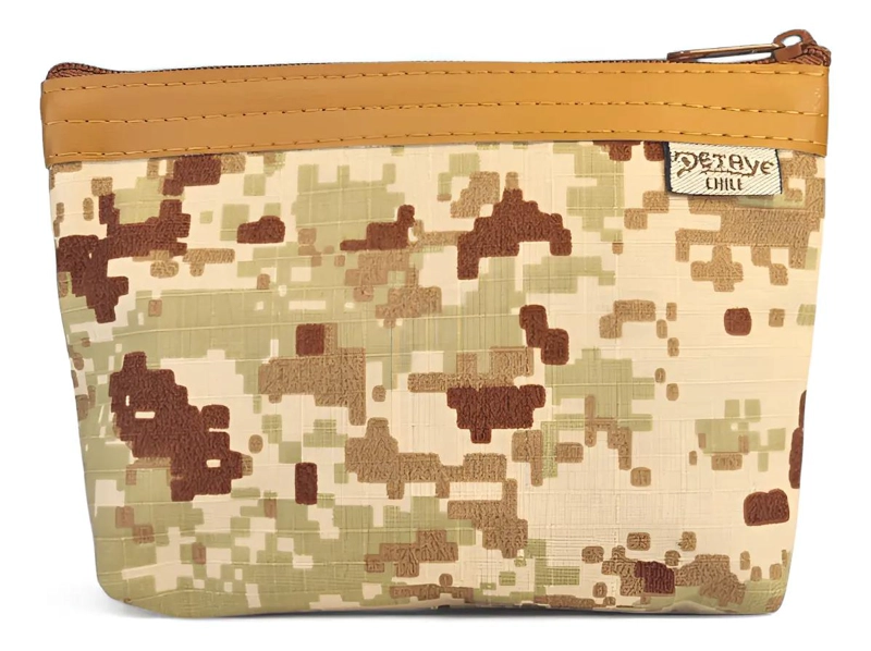 ESTUCHE COSMETIQUERO CAMUFLAJE DIGITAL COMPACTO Y FUNCIONAL - 4