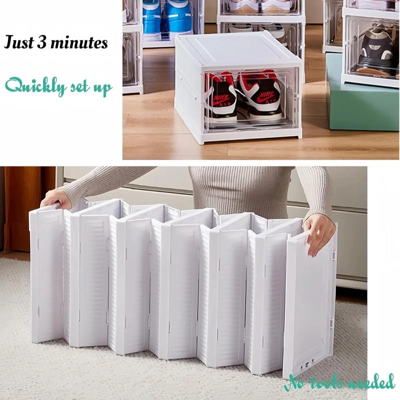 ZAPATERA PLEGABLE DE 6 NIVELES PARA ORGANIZACION DE CALZADO - 4