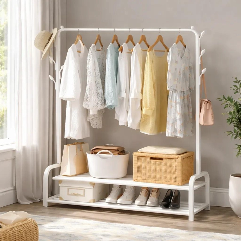 PERCHERO ORGANIZADOR RACK ZAPATERO PLEGABLE PARA HOGAR - 7