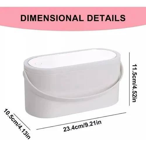 CAJA ORGANIZADORA CON ESPEJO Y LUZ LED PARA MAQUILLAJE - 2