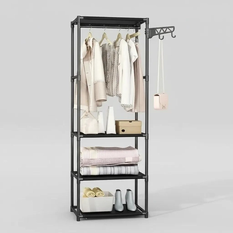 COLGADOR ORGANIZADOR DE ROPA ARMABLE Y PORTATIL PARA EL HOGAR - 1