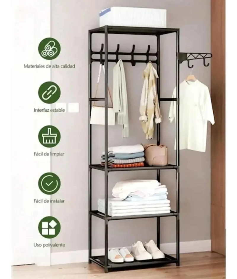 COLGADOR ORGANIZADOR DE ROPA ARMABLE Y PORTATIL PARA EL HOGAR - 4