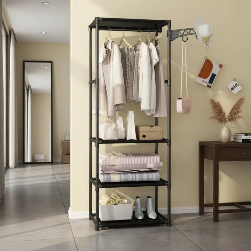 COLGADOR ORGANIZADOR DE ROPA ARMABLE Y PORTATIL PARA EL HOGAR - 6