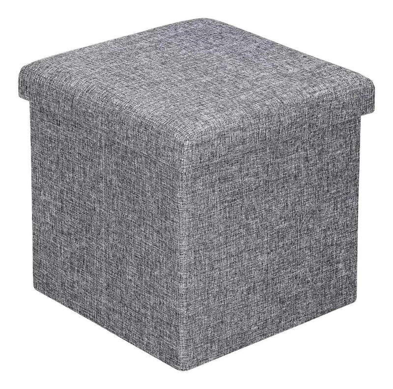 PUFF SILLA CUBO ORGANIZADOR PLEGABLE 30X30CM COLOR VARIADO - 1