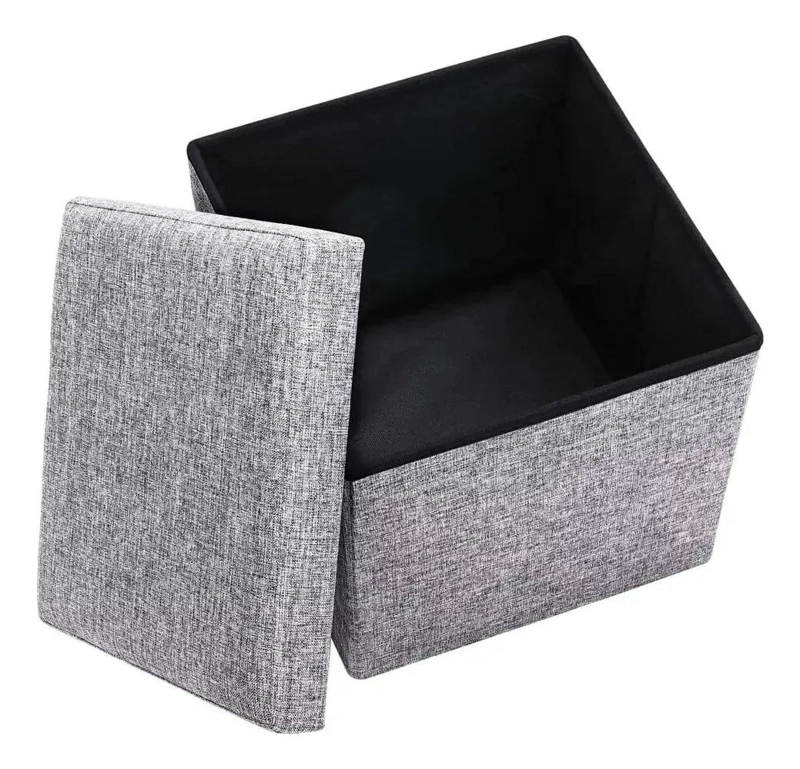 PUFF SILLA CUBO ORGANIZADOR PLEGABLE 30X30CM COLOR VARIADO - 6