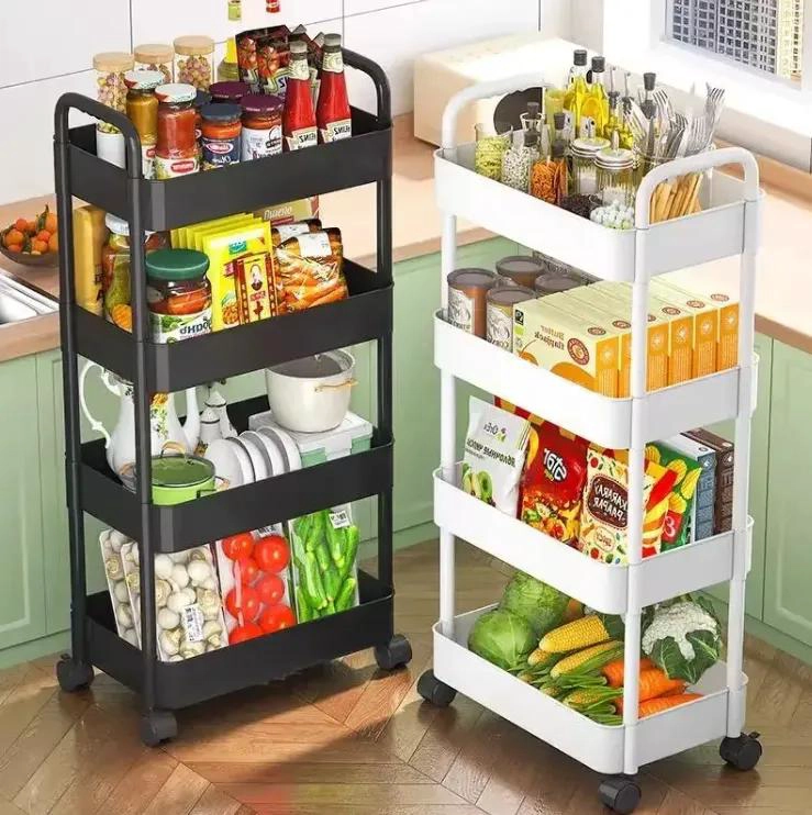 ESTANTE ORGANIZADOR DE COCINA MOVIL CON 4 NIVELES - 5