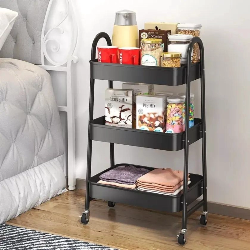 CARRITO ORGANIZADOR DE ALMACENAMIENTO CON 3 CANASTOS DESMONTABLES - 7