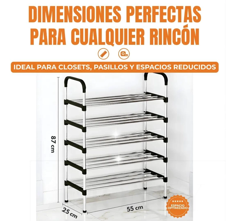 ZAPATERO ORGANIZADOR MULTIFUNCIONAL DE 5 NIVELES PARA CALZADO - 7