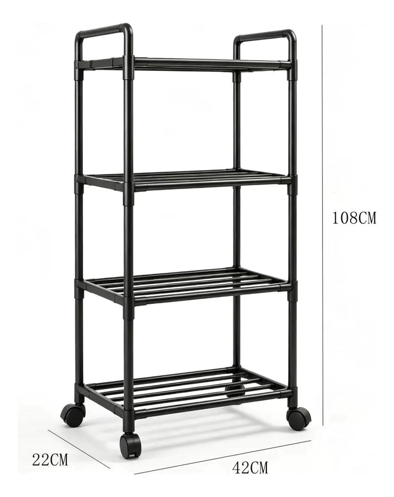 CARRITO ORGANIZADOR MULTIFUNCIONAL CON RUEDAS, 3 Y 4 NIVELES - 3