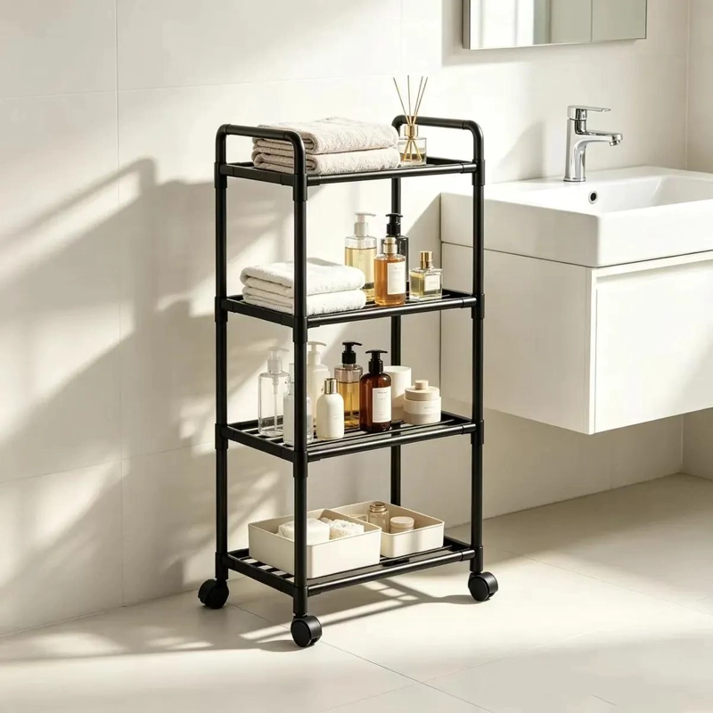 CARRITO ORGANIZADOR MULTIFUNCIONAL CON RUEDAS, 3 Y 4 NIVELES - 7