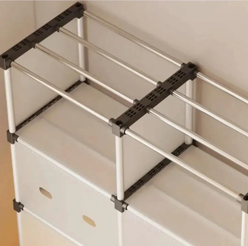 ESTANTE MODULAR DE PLASTICO CON 4 NIVELES PARA ALMACENAMIENTO - 4